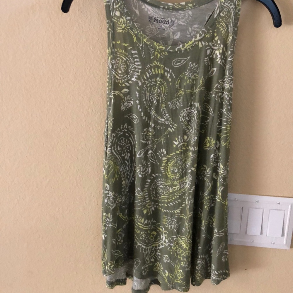 Green tank top